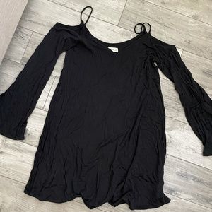 Abercrombie Off the Shoulder Long Sleeve Cotton Dress